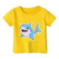 thumbnail image 3 of Kiijoy Infant Girls Shark Print Short Sleeved T-Shirt Cute Graphic Tee, Sizes 12M-13T, 3 of 3