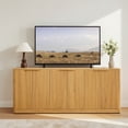 thumbnail image 3 of Hassch 67" Buffet Sideboard Cabinet with 6 Doors, Large Storage Cabinet, Modern Coffee Bar Cabinet, Cupboard for Kitchen, Entryway, Living Room, Dining Room, Natural, 3 of 8