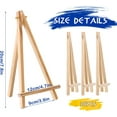 thumbnail image 2 of 30 Pack Tall Wood Easels Tabletop Display Easels Art Craft Painting Easel Stand Wooden Triangle Painting Easel Arts Crafts Tripod Easels for Artist Adults Students (7.8 x 3.6 inch) as shown in the, 2 of 6