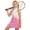 Pink, variant on Girls Athletic Dress Sleeveless Tennis Dress for Girls Golf Outfit Half Zipper Tank Dresses with Pockets,Athletic Tennis Girls Dress 4T