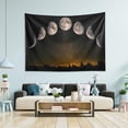 thumbnail image 2 of FREEAMG Forest Moon Phases Tapestries Wall Hanging Bedding Tapestry Aesthetic Tapestries for Bedroom Living Room Dorm Home Wall Decor Horizontal 60" x 40", 2 of 7