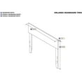thumbnail image 4 of Bowery Hill Solid Wood Panel Twin Headboard in Gray, 4 of 6