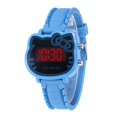 thumbnail image 1 of Reloj electrónico con luz LED y diseño de gato de dibujos animados, de silicona, para adolescentes, para mujeres y estudiantes, 1 of 5