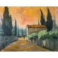 thumbnail image 2 of Stevens, Allayn 24x20 Black Ornate Wood Framed with Double Matting Museum Art Print Titled - French Farm, 2 of 4