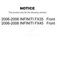 thumbnail image 2 of Transit Auto Front Semi-Metallic Rear Ceramic Disc Brake Pads and Parking Shoes Kit for Car 2006-2008 INFINITI FX35 FX45 KNN-100614, 2 of 8