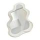 thumbnail image 1 of Espejo de mesa con borde irregular, decorativo para decoración del hogar, espejo de tocador artístico, montaje en pared para habitación de niñas, Blanco, 1 of 8