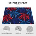 thumbnail image 3 of Fotbe Red White Blue Fireworks Alfombrilla de Secado para Cocina con Estampado, 18x24 Pulgadas, 3 of 7
