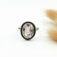 thumbnail image 2 of Handmade Morganite Sterling Silver Ring Pink Gemstone Jewelry Romantic Gift for Women Ring Size US 9.5, 2 of 6