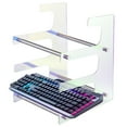thumbnail image 2 of Multitiers Acrylics Keyboard Stand Elegant Designs Holder for Modern Workspaces, 2 of 11