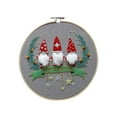 YAZHPA DIY Christmas Embroidery Desktop Wall 3D Art Embroidery Painting