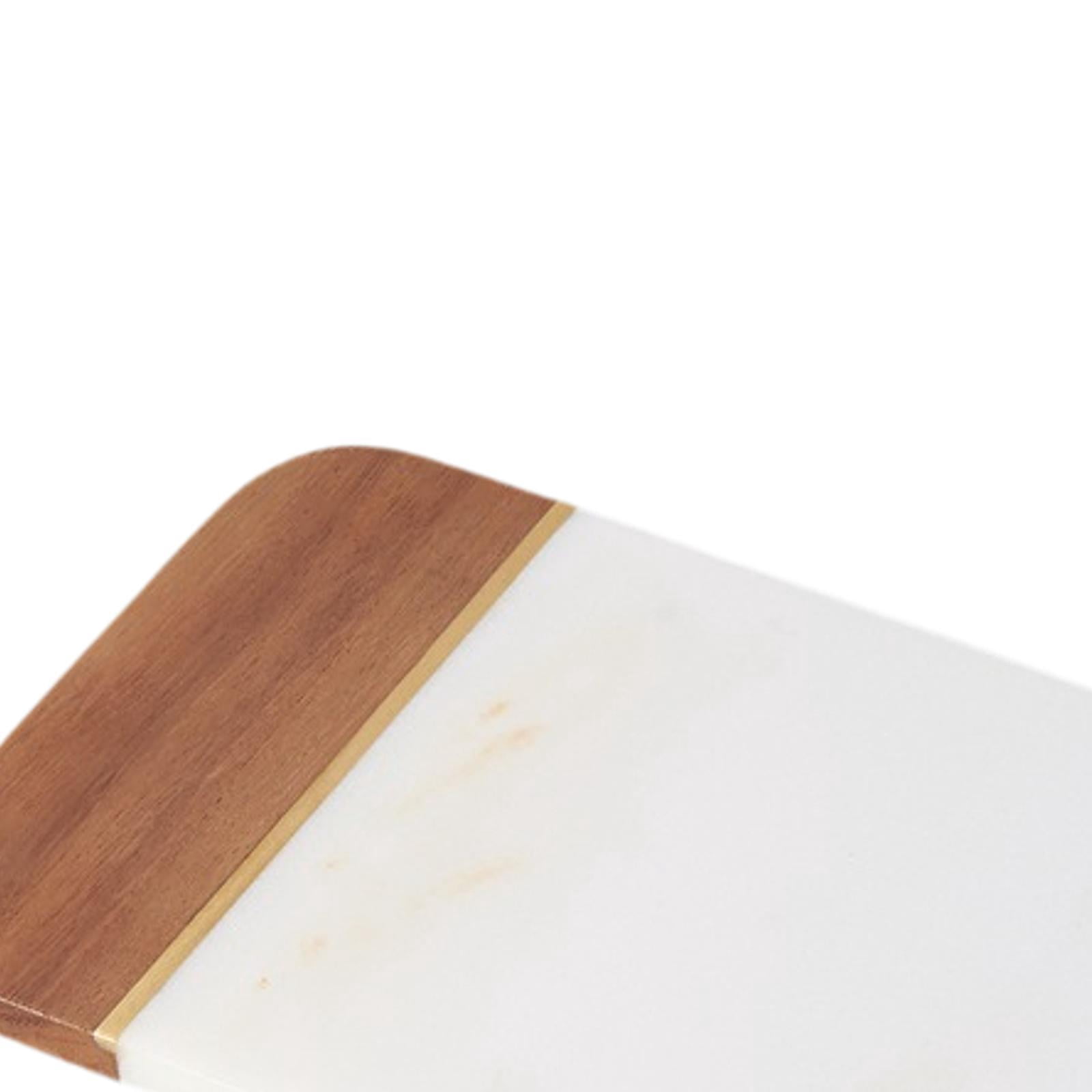 TISHITA Breadboard Cutting Board Sturdy Multipurpose Tableware Serving Platter Vegetable Chopping Board for Coffee Shops Hotel Bakery White