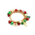 thumbnail image 1 of Pulsera de cascabel de Navidad JAMW colorido árbol de Navidad copos de nieve abalorios regalo joyería para mujeres niñas niños Sencillez, 1 of 5