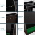 thumbnail image 4 of Morufur Golf Bag Storage Rack with Locking Wheels, 3 Golf Bags Organizer for Garage Car Trunk, Black, 4 of 9