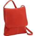 thumbnail image 5 of Le Donne Leather Simple Flap Over Crossbody Bag T-784, 5 of 9