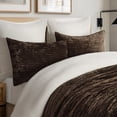 thumbnail image 4 of EVERGRACE Velvet Quilt Set California King 118'' x 106'', Luxurious Soft Striped Channel Bedding Set, Lightweight Velvet Comforter for All Season, Oversized Bedspread Coverlet with 2 Shams, 4 of 8
