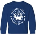 thumbnail image 3 of Inktastic The Great Smoky Mountains Are Calling Long Sleeve Youth T-Shirt, 3 of 5