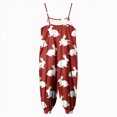 thumbnail image 4 of Toddler Girl Clothes Summer Romper Cute Print Sleeveless Short Jumpsuit Overall with Pockets Kids Summer Outfits Toddler Girls Clothes 12 18 24 Months 2T 3T 4T 5T 6T 7T 8T 9T 10T,Red,1-2 Years, 4 of 6