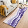 thumbnail image 3 of Purple Waves Coastal Area Rugs 2x6 for Kitchen Runner Rug, PurpleOmbre Summer Beach Oceans Non Slip Washable Rug Runner, Low Pile Indoor Floor Carpet Mat Bathroom Rugs for Bedroom, Kids Room, 3 of 9