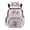 Cute Capybara Milk Tea, variant on Xixirimido Cute Axolotl Strawberry Floral Print 17" School Backpack for Girls Multi-pocket Bookbags Large School Bag for Elementary Middle High School Students Back to School Supplies