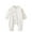 White-11, variant on Avrntaa Toddler Jumpsuit Girl - Newborn Lace Up Rompers Cute Printed Long Sleeve Jumpsuits Baby Clothes Clearance White Romper Size 3M