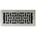 thumbnail image 6 of Decor Grates AJH410-NKL Oriental Floor Register, 4x10 Inches, Brushed Nickel Finish, 6 of 6
