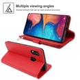 thumbnail image 4 of Dteck Wallet Case For Samsung Galaxy A20E 5.8 inch 2019, [Kickstand Feature] [Zipper Purse] PU Leather Wallet Case Flip Folio Cover with [Card Slots][Wrist Strap], Red, 4 of 6