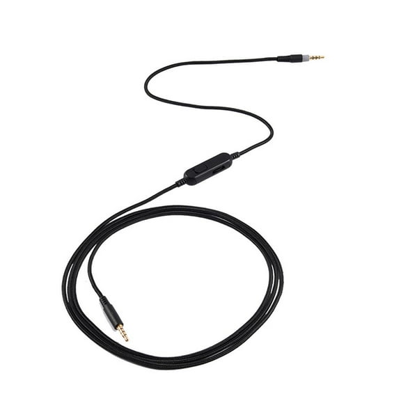 Gaming Headset AUX Cable Cord .5mm with Inline Mute Removable to Install Copper Wire Easy to Carry Professional