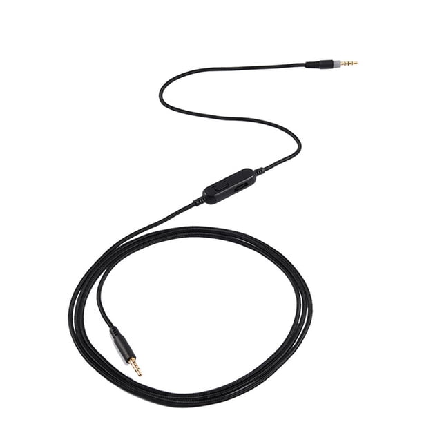 Cable AUX Cable Cable de repuesto de 3,5 de volumen extraíble para Alpha Fácil de instalar Control de cable portátil de tamaño Sunnimix Cable de audio