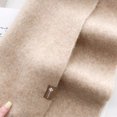 thumbnail image 7 of Unisex Fall Winter Scarf Knitted Thickened Solid Color Warm Soft Cozy Wide And Long Neck Protection Washable Women Men Shaw, 7 of 7
