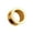 Gold, variant on Ayyufe Pack Of 1 Unisex Double Flared Ear Plug Piercing Flesh Tunnel Expander