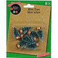 thumbnail image 2 of Mini Pine Frosted christmas Trees for crafts - 8 ct1625 Tall, 2 of 3
