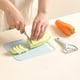 thumbnail image 4 of Tabla De Cortar De Plástico Juego de tabla de cortar portátil con cuchillo para fruta y pelador para cocina y picnics, 21x16cm, azul, 1 pieza Rkxzt, 4 of 8