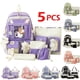 thumbnail image 2 of 5pcs Sets Harajuku Kawaii Kids School Backpack Cute Women's Bagpack Bookbag Laptop Bag For Teenage Girls Rucksack Students Bag, 2 of 4