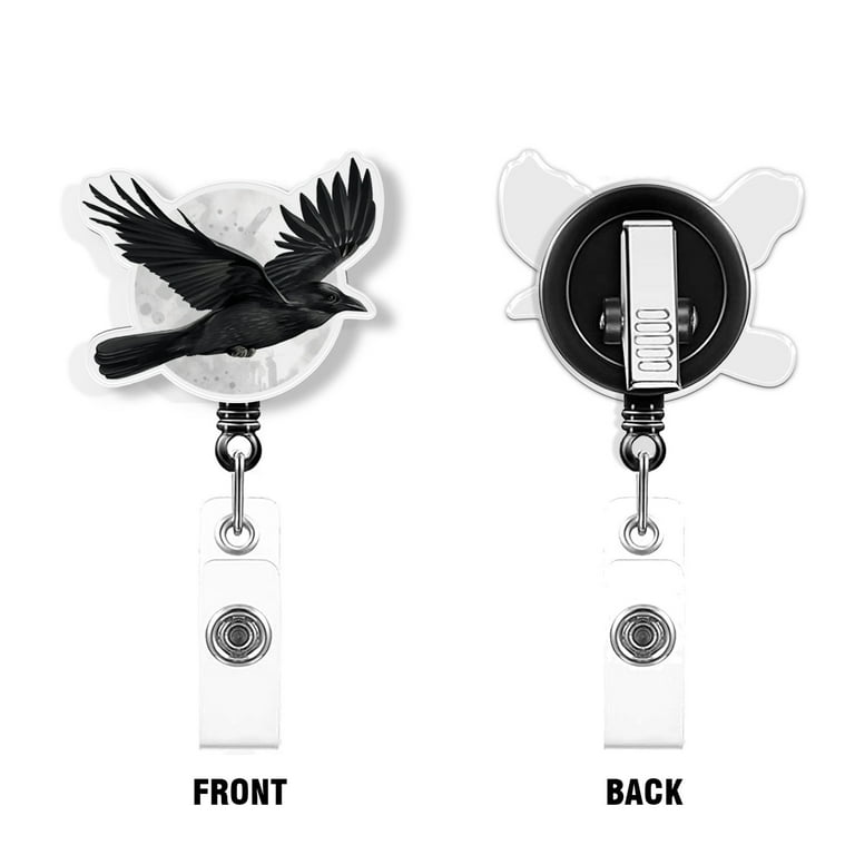 MORWLAT Funny Nurse Badge Reel Retractable ID Holder - Cute Snowflake Design, 60cm Retractable Cord With Alligator Clip 2 thumbnail image