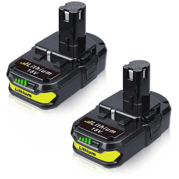 For 2Pack Ryobi 130429054 Battery 18V 3600mAh Li-ion Black P102