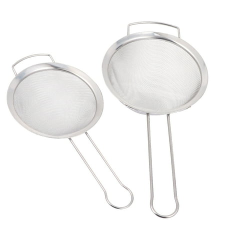 

2pcs Flour Sieves Flour Sifter Net Stainless Steel Flour Strainer for Kitchen
