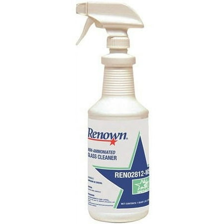 RENOWN® NON-AMMONIA GLASS CLEANER, 1 QUART, 12 PER CASE107558