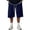 Dark Blue, variant on Hsovts Mens Baggy Sweat Shorts Wide Leg Long Below Knee Oversized Gym Y2K Athletic Casual Loose Shorts Pocket Drawstring Hot Pink 3XL