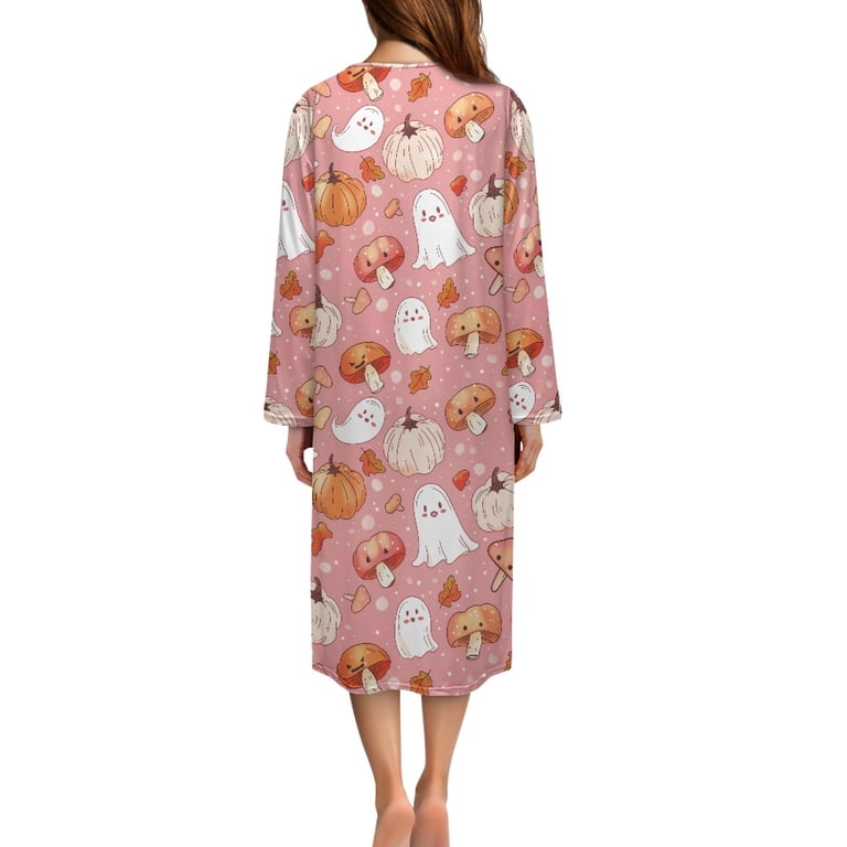 character dressing gowns ladies Women's Light Grey Penguin Dressing Gown