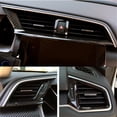 thumbnail image 5 of Xotic Tech Carbon Fiber ABS Car Interior Front Side and Console Air Outlet Vent Frame Trim Cover Sticker for Honda 10th Gen Civic 2016 2017 2018 2019 2020 2021, 5 of 9