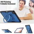 thumbnail image 7 of XYX Case for Samsung Galaxy Tab S10 Lite 10.9 Inch with Rotating Stand, Shoulder Strap, 2in1 Shockproof Cover, Navy Blue, 7 of 7