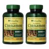 (2 pack) Puritan's Pride Cinnamon Capsules with High Potency Chromium, 1000 mg, 120 Count