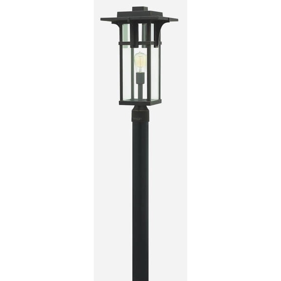 1 Light Large Outdoor Post Top or Pier Mount Lantern in Craftsman Style 11.25 inches Wide By 21.5 inches High Bailey Street Home 81-Bel-1670745