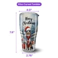 thumbnail image 5 of Merry Christmas Australian Shepherd Enjoys Woofmas Winter Xmas Holiday 30oz Stainless Steel Tumbler Insulated Cup with Lid Aussie Dog Lover Gifts - 02022, 5 of 5