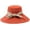 Orange, variant on CoCopeaunts Large Bucket Hat Wide Brim Bow Ladies Bucket Hats for Women Beach Chin Strap Casual Fisherman Hat Daily All-Match