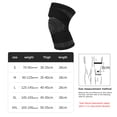 thumbnail image 2 of Rodilleras Deportivas FLhrweasw Antideslizantes con Vendaje para Deporte al Aire Libre XXL Negro 1ud, 2 of 7