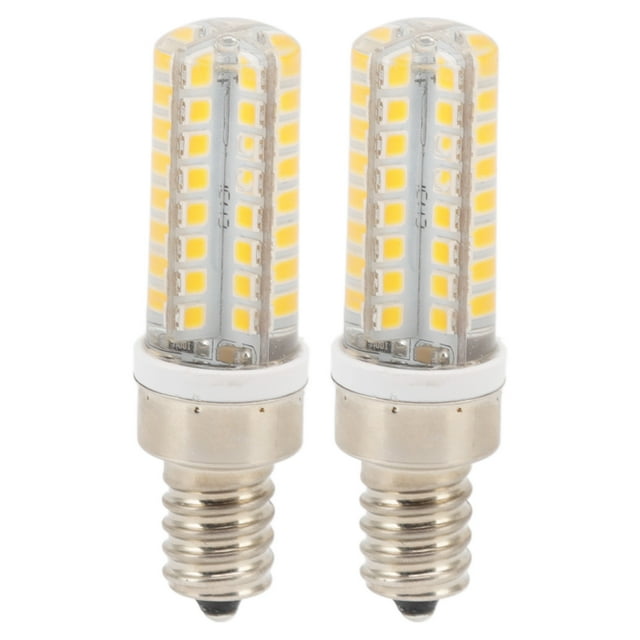 2 bombillas LED tipo maíz E14 de 5 W, 230 V, iluminación cálida, 64 LED, casquillo E14, de repuesto para barra de casa.