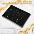 thumbnail image 3 of 1 Pcs Velvet Necklace Jewelry Tray Stackable Tray Showcase for Necklace Pendants Black, 3 of 6