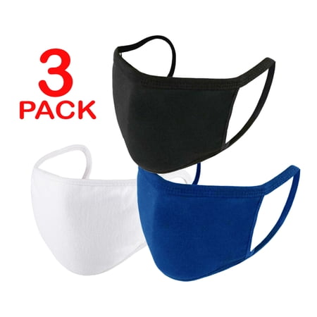 Clothing Covering Face Mask Reusable Washable For Men Women Pack Of 3