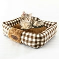 thumbnail image 3 of 1 Set Pet Bed Plaid Design Comfortable Warm Cat Dog Winter Sleeping Bed Dog Supplies, 3 of 7